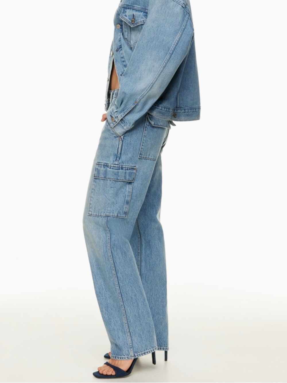 Denim Forum The 90’s Edie Low Rise Cargo